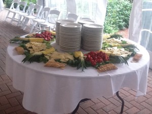 Smithsonian Caterers table